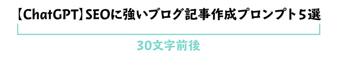 ブログ最初の記事の書き方：記事タイトルは30文字前後にする